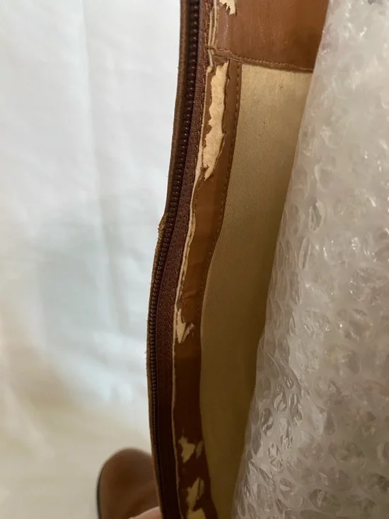 Lauren Ralph Lauren Cognac Leather Bernadine Riding Boots, Women’s Size 10B - Picture 16 of 16